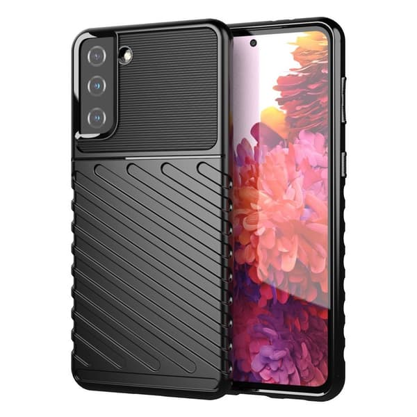 Thunder Samsung Galaxy S21 Plus Etui - Svart Black