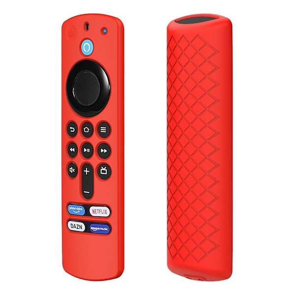 Amazon Alexa Voice Remote (3rd Gen) silikonisuojus - Punainen Red