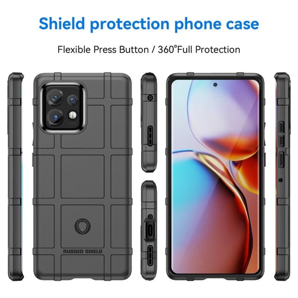 Rugged Shield Etui Motorola Moto X40 / X40 Pro / Edge Plus (2023) - Sort Black