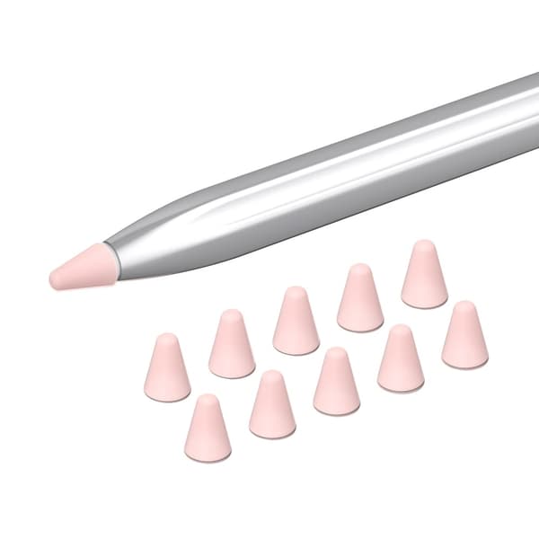 10 st Huawei M-Pencil (2:a) pennspetsskydd i silikon - Rosa Rosa