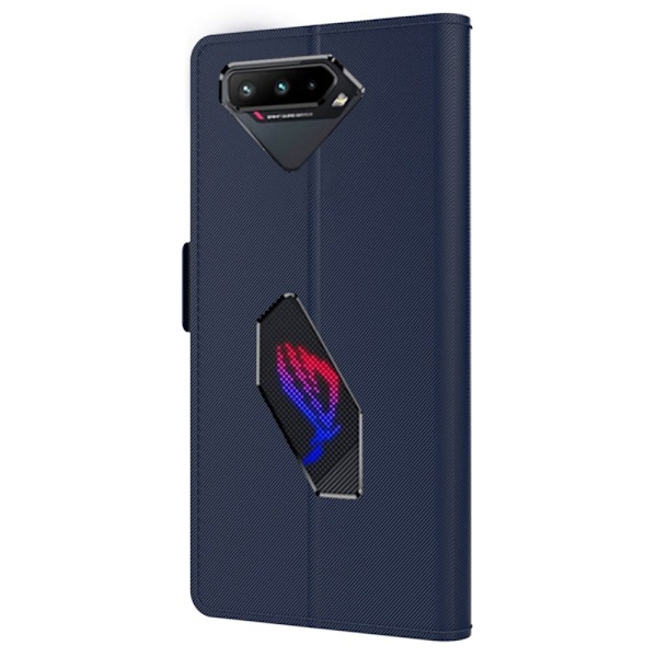 Phone Suojakotelo With Make-up Mirror And Slick Design For ASUS ROG Phone 5 - Sininen Blue