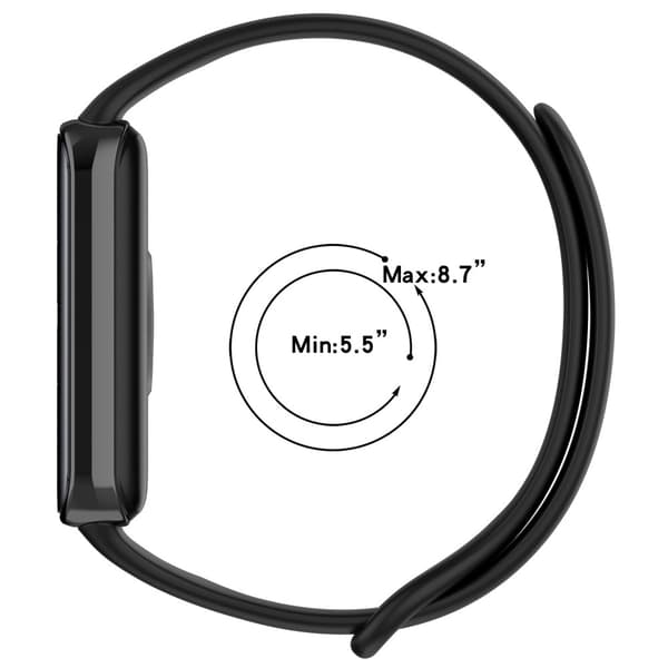 Honor Band 9 Klockarmband Mjukt flexibelt justerbart handledsband - Mörkgrå Silvergrå