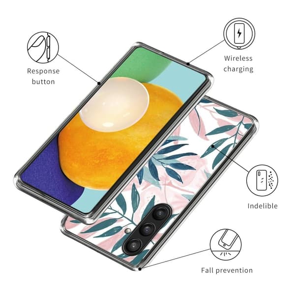 Deco Samsung Galaxy S24 Plus kotelot - Lehdet Pink