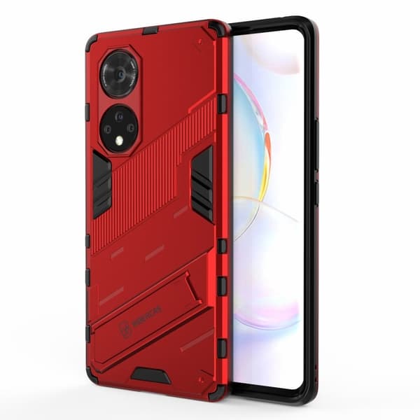 Shockproof Hybrid Deksel med A Modern Touch til Huawei Nova 9 Pro / Honor 50 Pro - Rød Red