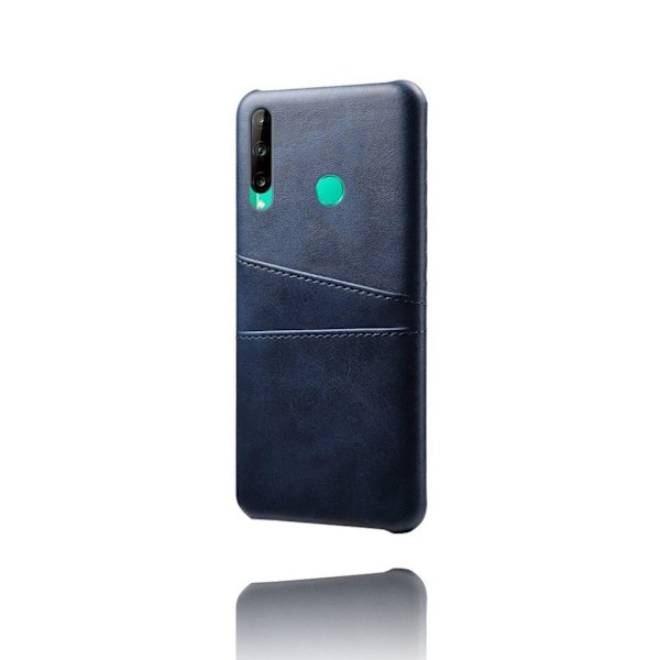 Huawei P40 Lite E skal med korthållare - Blå Blå