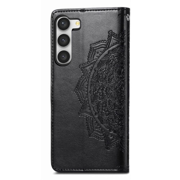 Mandala Samsung Galaxy S23 Plus Flip Etui - Sort Black