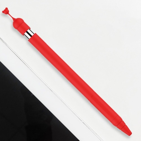 Apple Pencil cartoon design silicone cover - Red Röd