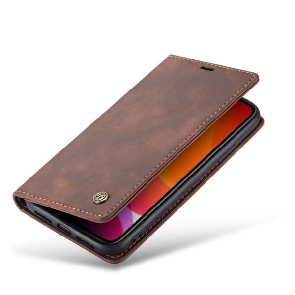 CaseMe iPhone 11 vintage etui - Brun Brown