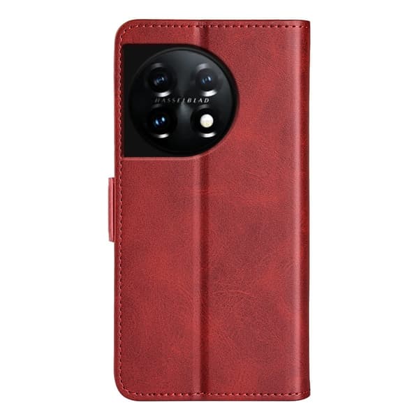 Lompakko Nahkakotelo For OnePlus 11 - Punainen Red