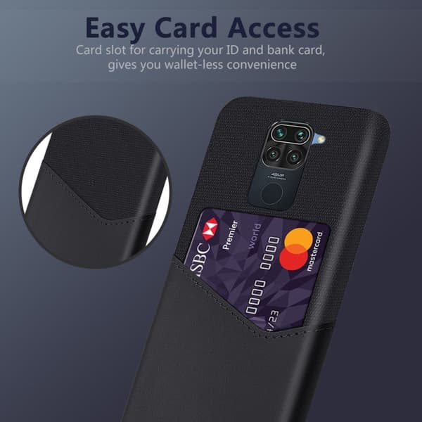 Bofink Xiaomi Redmi Note 9 Card deksel - Svart Black