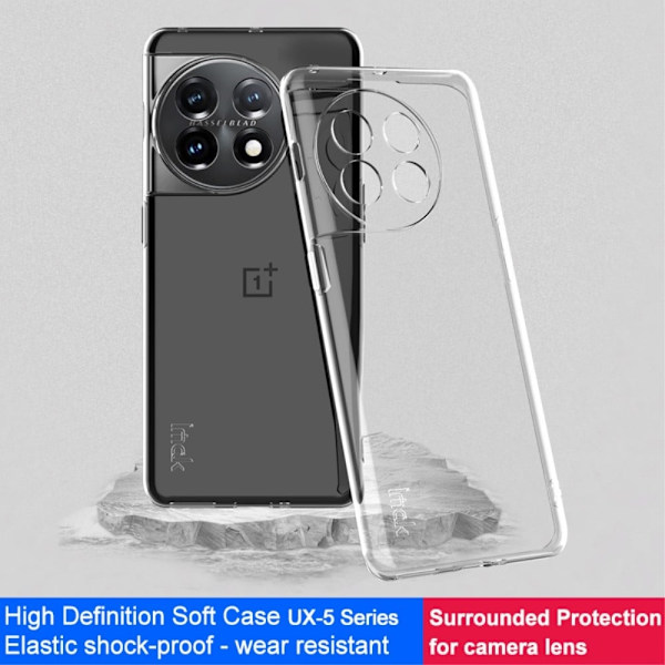 Imak UX-5 Cover for OnePlus 11 - Läpinäkyvä Transparent