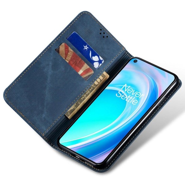 Jeans OnePlus Nord CE 2 Lite 5G flip case - Sininen Blue