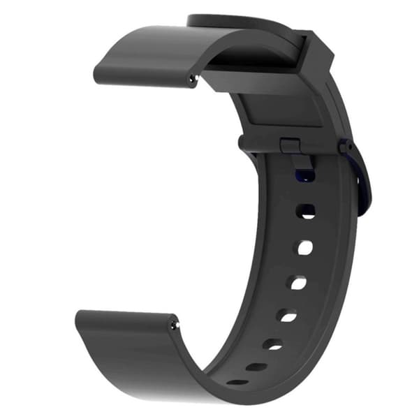 Amazfit Bip 20mm silikoninen kellonauha - Musta Black