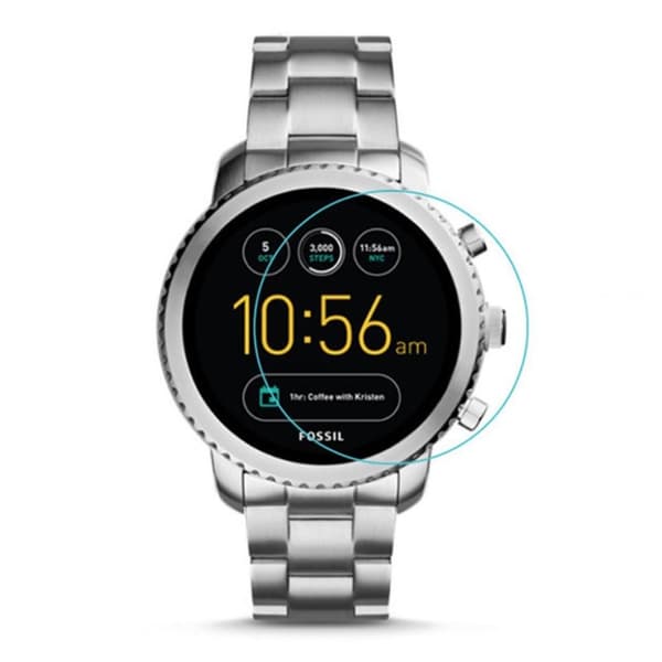Fossil Fossil Explorist HR (Gen 4) arc edge tempered glass screen protector Transparent