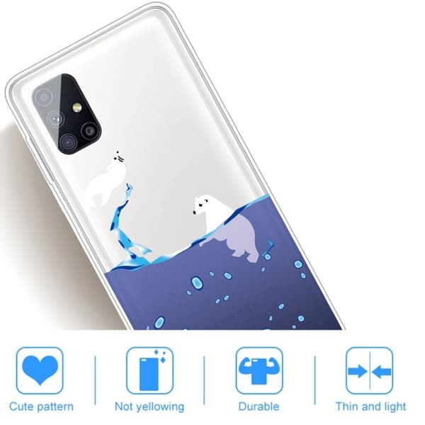 Deco Samsung Galaxy M51 kotelot - Jääkarhu White