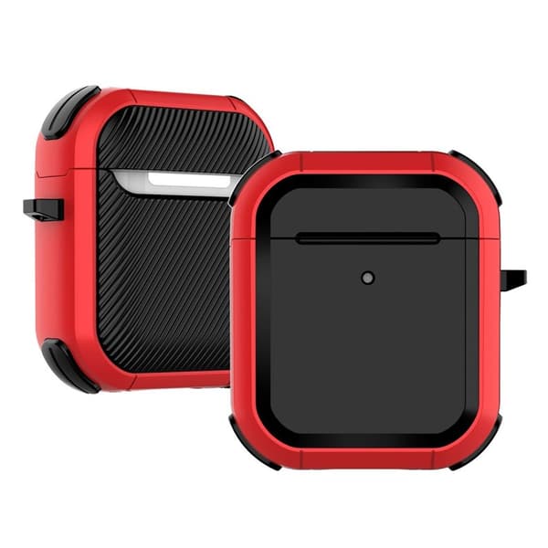Airpods gummiert etui - Rød Red