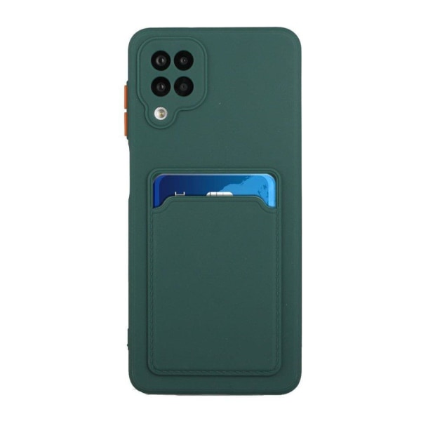 Card Holder Suojakuori For Samsung Galaxy A12 5G - Vihreä Green