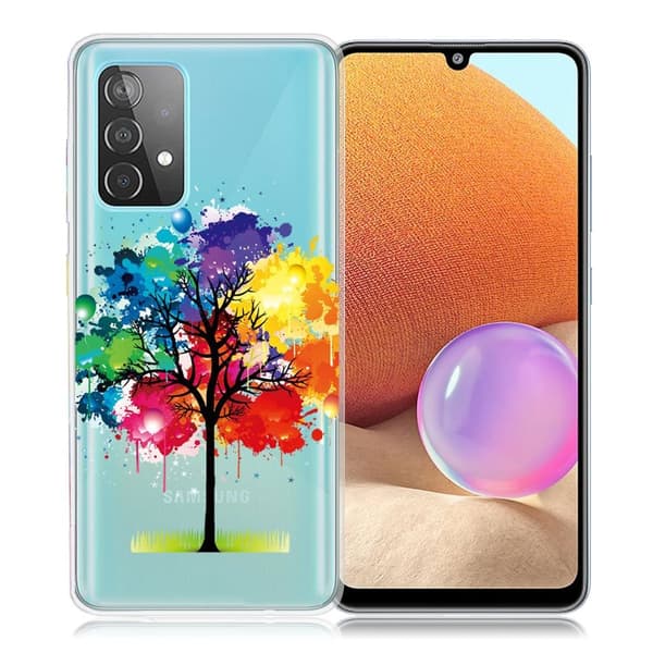 Deco Samsung Galaxy A32 kotelot - Värikäs Puu Multicolor