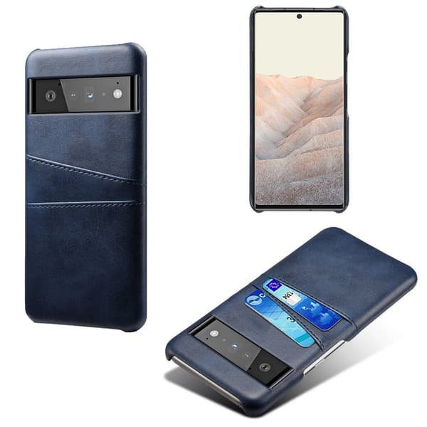 Dual Card Suojakotelo Google Pixel 6 Pro - Sininen Blue