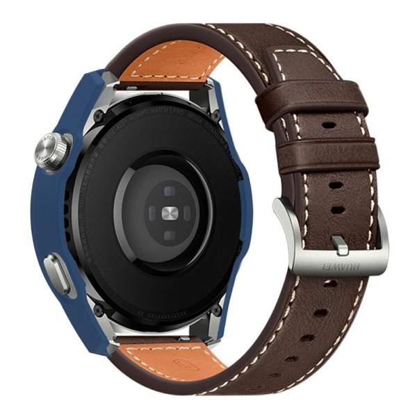 Huawei Watch 3 Pro yksinkertainen suojus + karkaistu lasi - Keskiyön Sininen Blue