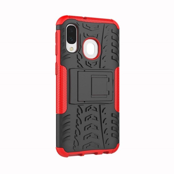 Samsung Galaxy A40 dæk hybrid cover - rød Red