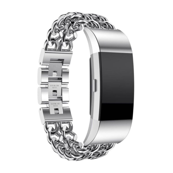 Fitbit Charge 2 rostfritt stål klockarmband - Silver Silvergrå