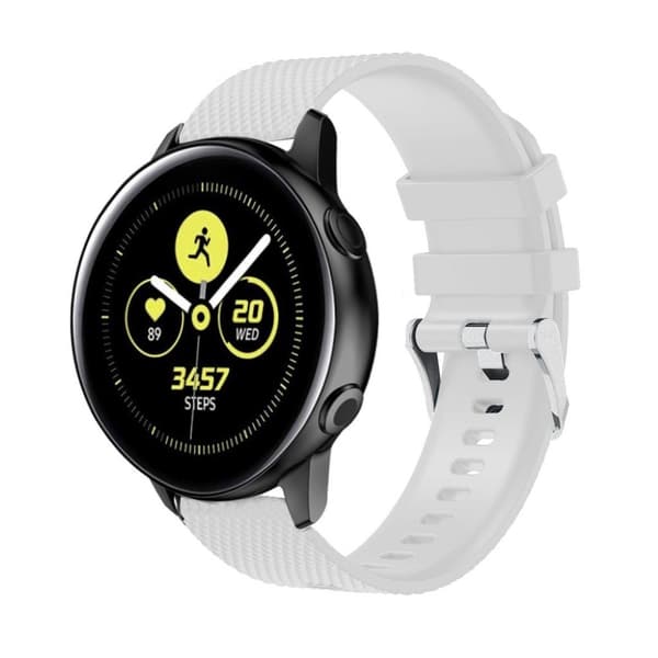 Samsung Galaxy Watch Active silivone kellonauha - Valkoinen White