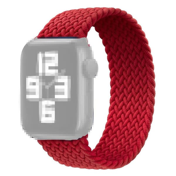 Apple Watch Series 6 / 5 44mm nylon urrem - Rød / Størrelse: S Red