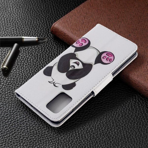 Wonderland Samsung Galaxy A51 flip-etui - Søt Panda Multicolor