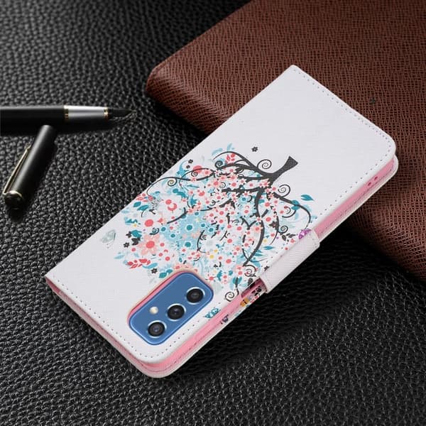 Wonderland Samsung Galaxy M52 5G Flippetui - Blomst Tre Multicolor