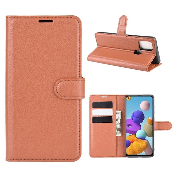 Classic Samsung Galaxy A21s fodral - Brun Brun