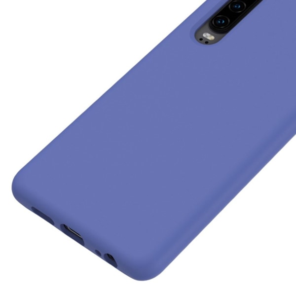 Huawei P30 enkelt silikonskal - Lila Lila