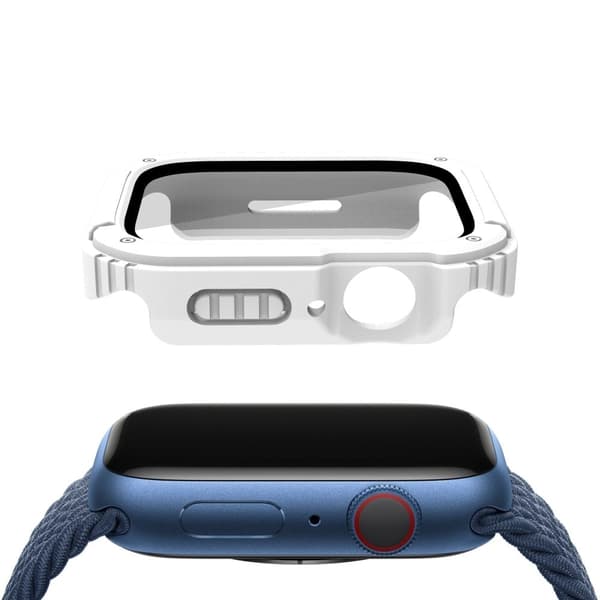 Apple Watch 40mm cover with tempered glass - White Vit