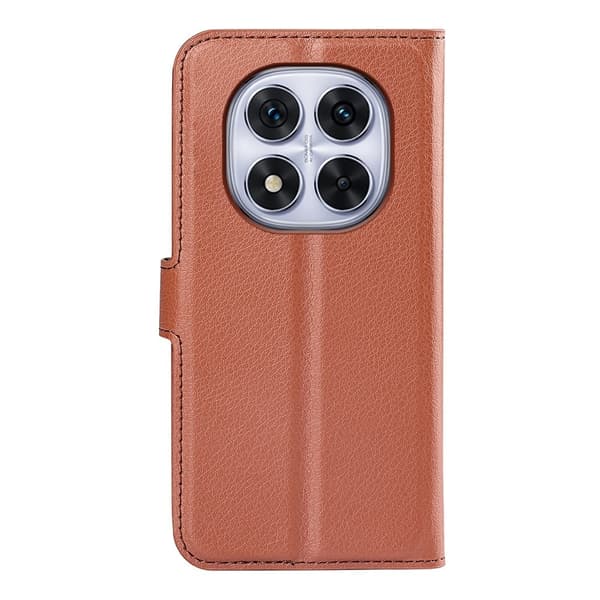 Classic Xiaomi Redmi Note 14 Pro 5G flip kuoret - Ruskea Brown