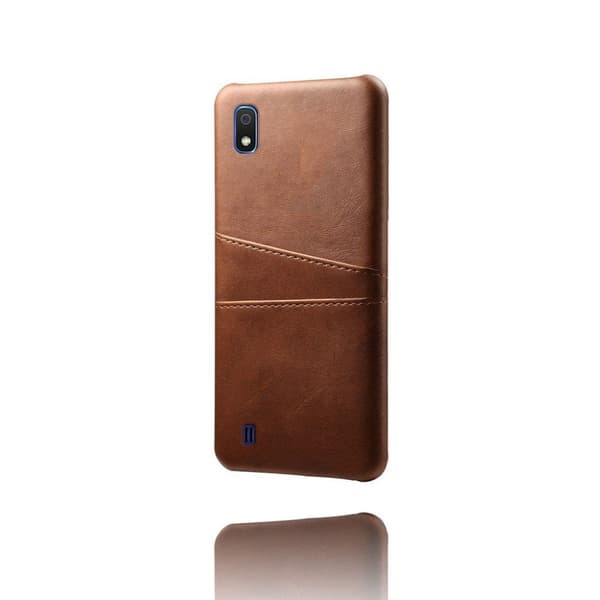 Samsung Galaxy A10 skal med korthållare - Brun Brun
