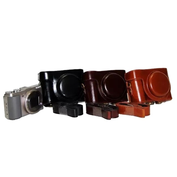 Sony HX60/HX50/HX30 etui til kamera i læder - Sort Black