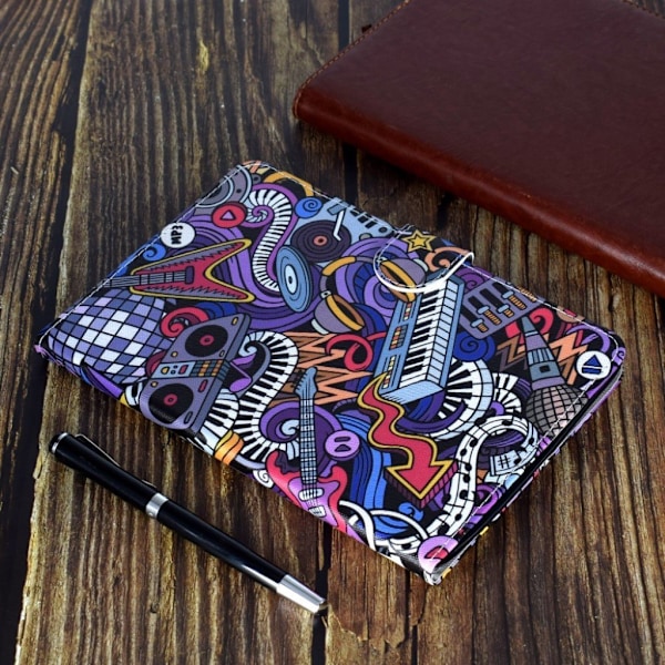 iPad Mini (2019) kuvioitu nahkakotelo - Musiikkisoitin Multicolor