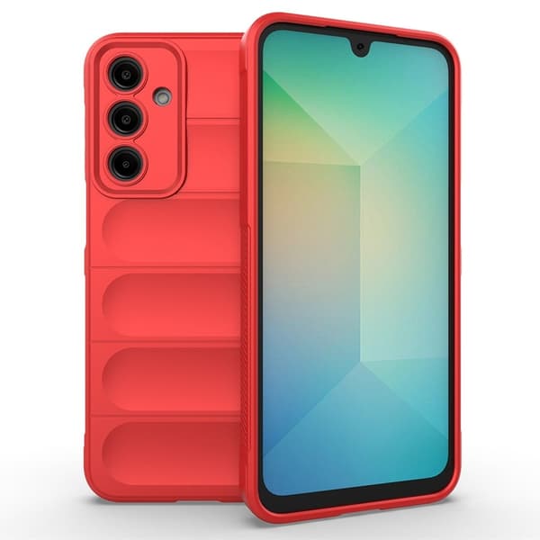 Deksel med mykt grep for Samsung Galaxy A56 - Rød Red