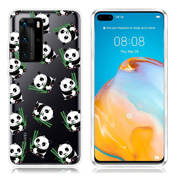Deco Huawei P40 Cover - Sød Panda Multicolor