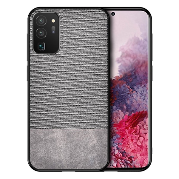 Berlin Samsung Galaxy Note 20 cover - Grå Stof Læder Silver grey