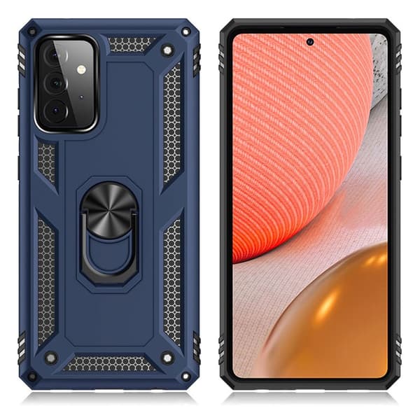 Bofink Combat Samsung Galaxy A72 5G kotelot - Tummansininen Blue