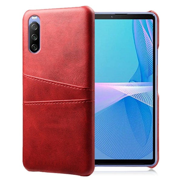 Dual Card Suojakotelo Sony Xperia 10 III - Punainen Red