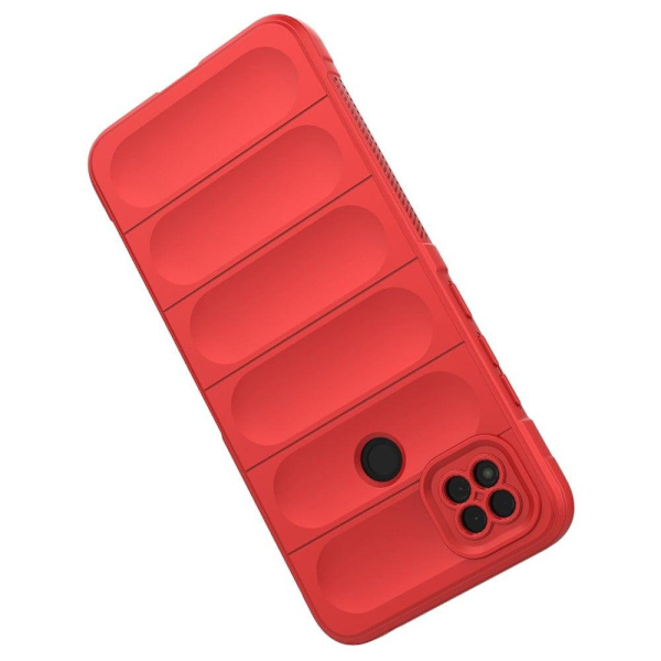 Mjukt greppformat Xiaomi Redmi 9C skal - Röd Röd