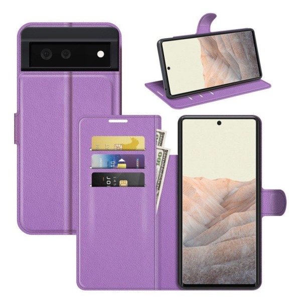 Klassisk Google Pixel 6 flip etui - Lilla Purple