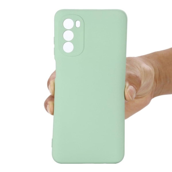 Matte Liquid Silikone Cover til Motorola Moto G52 - Grøn Green