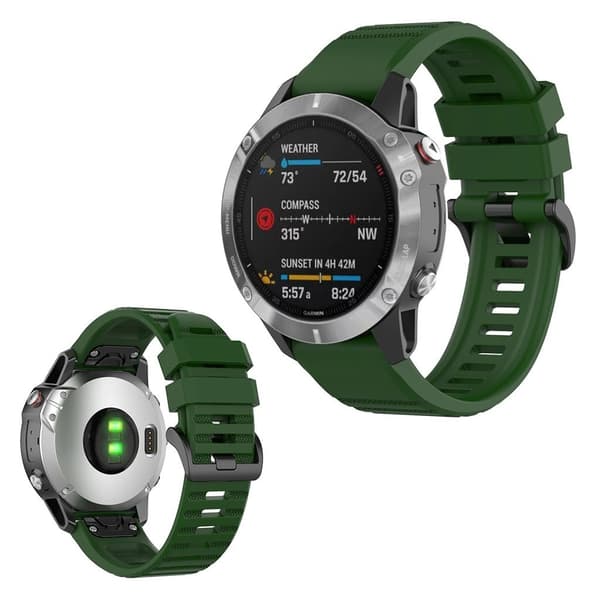 Garmin Fenix 6 hållbar klockarmband - army grön Grön
