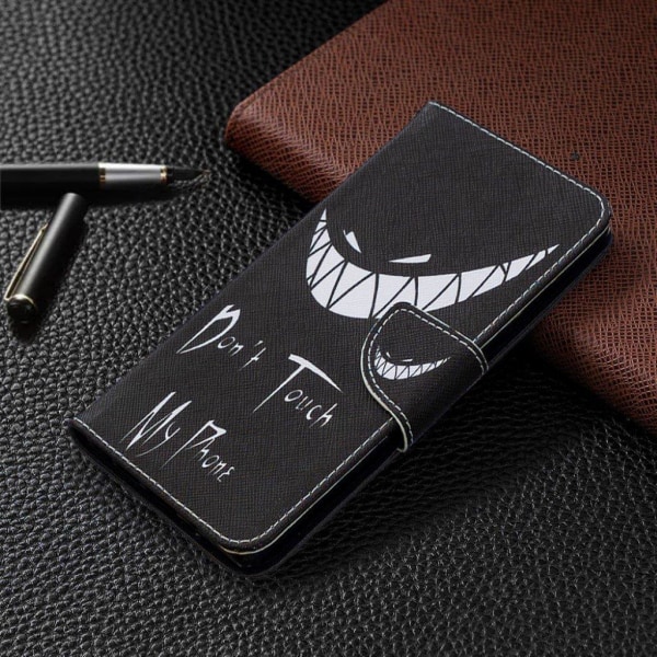 Wonderland Samsung Galaxy Note 20 flip case - Do not Touch My Ph Black