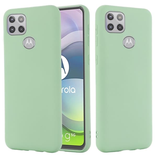 Matte Liquid Silikone Cover til Motorola Moto G 5G - Grøn Green