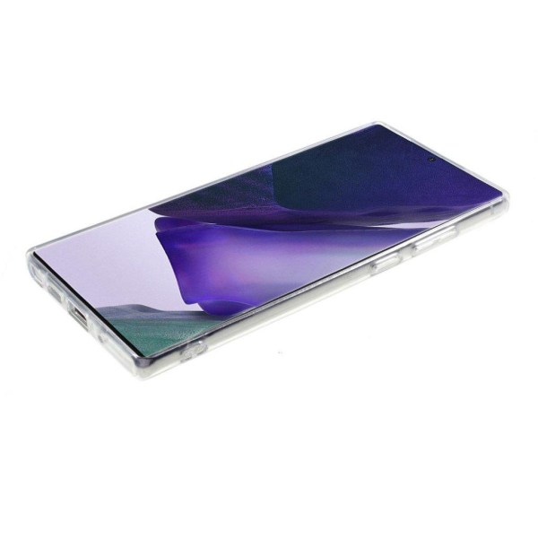 Marmormotiv Samsung Galaxy Note 20 skal - Vit / Rosa Rosa