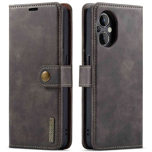 DG.Ming OnePlus Nord N20 5G 2-in-1 Lommebok Etui - Grå Silver grey